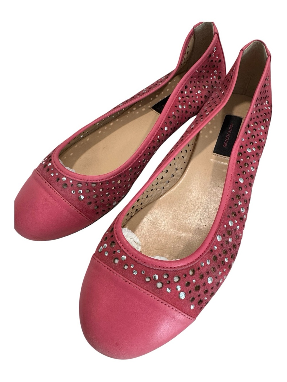 HAUTE FOOTURE rosey pink ballet flats, 7 1/2
